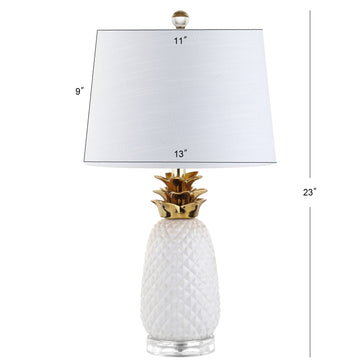 Pineapple 23" Ceramic LED Table Lamp - JONATHAN Y